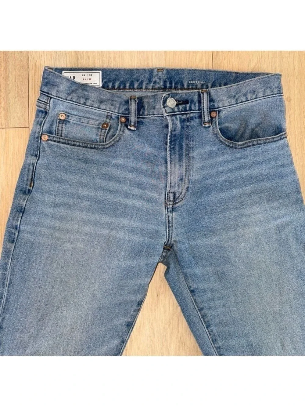 Gap Slim 365 Temp Denim Blue Jeans Size 29/32